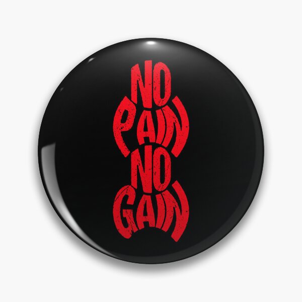 Item preview, Powerful Fitness Quote | No Pain No Gain designed and sold by typoinspired.