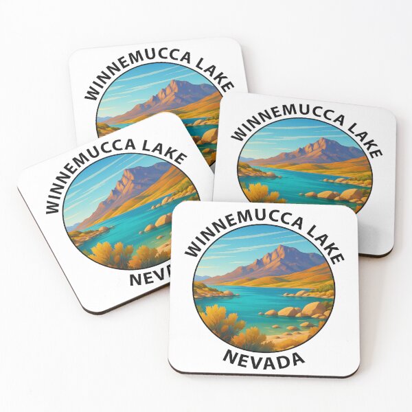 Item preview, Winnemucca Lake Nevada Desert Landscape Travel Poster USA designed and sold by inkNext.