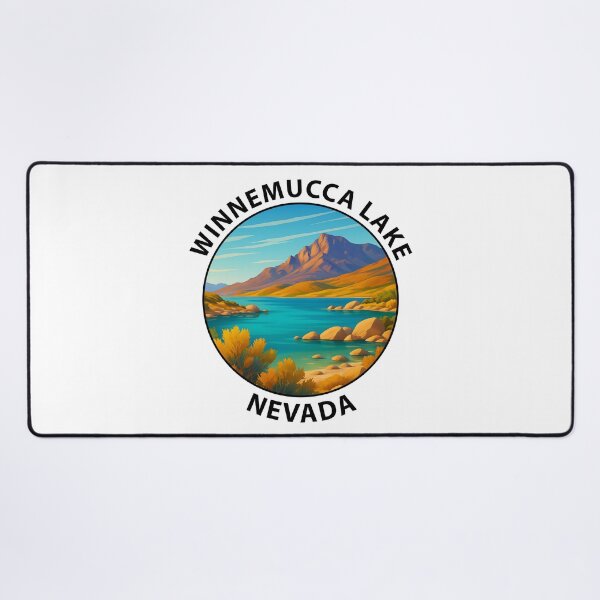 Item preview, Winnemucca Lake Nevada Desert Landscape Travel Poster USA designed and sold by inkNext.
