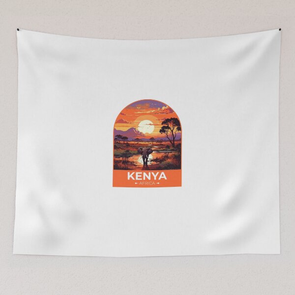 Item preview, Kenya Africa Travel Sticker designed and sold by TulipaGraphics.