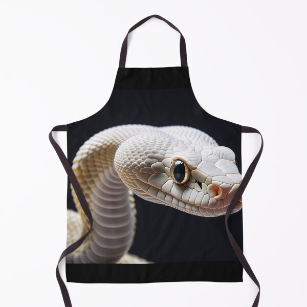 Item preview, White Snake Macro Portrait designed and sold by sneidere9dace.