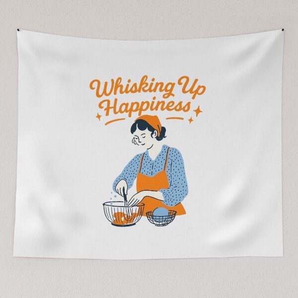 Item preview, Whisking Up Happiness – Retro Baking Kitchen designed and sold by NatureStyle555.