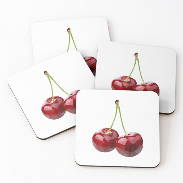 Item preview, Low Poly Cherry Illustration Geometric Fruit Digital Art designed and sold by jayson salvador.