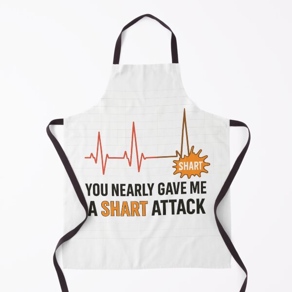 Item preview, Funny ECG Heartbeat – You Nearly Gave Me a Shart Attack (Medical Humor Design) designed and sold by Chestamental.