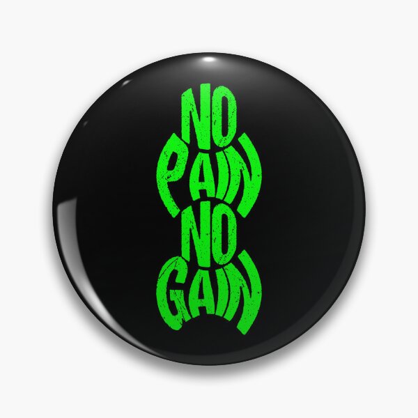 Item preview, Powerful Fitness Quote | No Pain No Gain designed and sold by typoinspired.