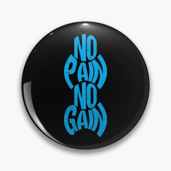 Item preview, Powerful Fitness Quote | No Pain No Gain designed and sold by typoinspired.