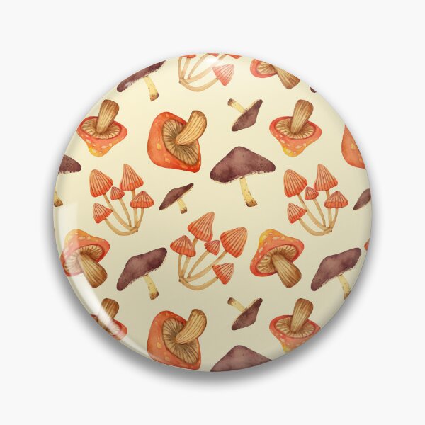 Item preview, Autumn mushrooms in watercolor designed and sold by OtterFactory.