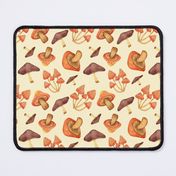 Item preview, Autumn mushrooms in watercolor designed and sold by OtterFactory.