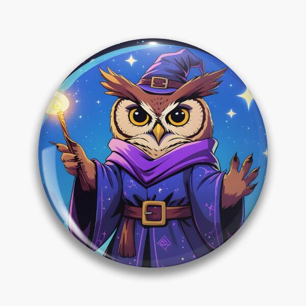 Item preview, Mystic Owl Wizard - Fantasy Art designed and sold by SababaShop.