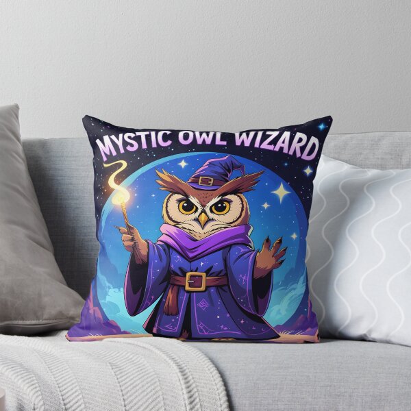Item preview, Mystic Owl Wizard - Fantasy Art designed and sold by SababaShop.