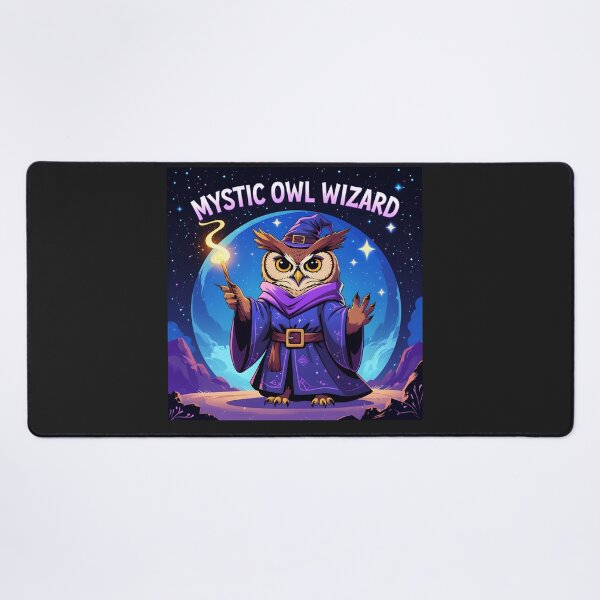 Item preview, Mystic Owl Wizard - Fantasy Art designed and sold by SababaShop.