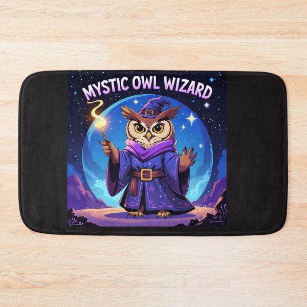 Item preview, Mystic Owl Wizard - Fantasy Art designed and sold by SababaShop.