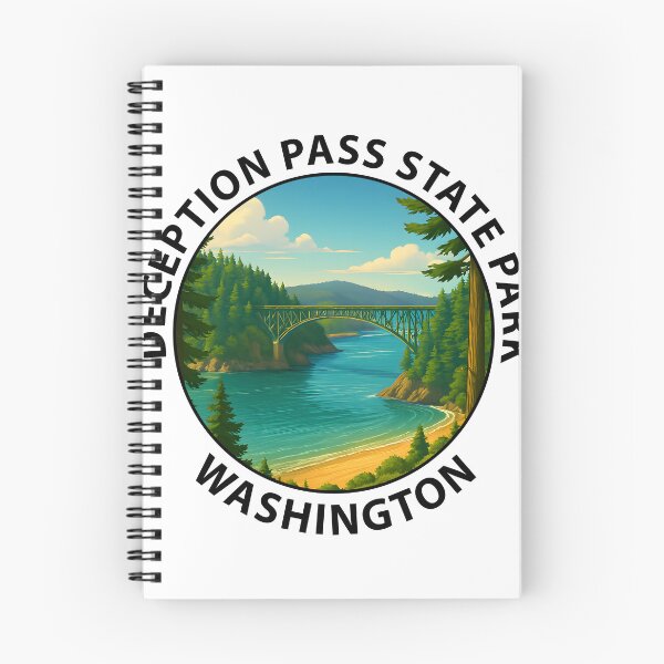 Item preview, Deception Pass State Park Washington – Scenic Travel Poster USA designed and sold by inkNext.