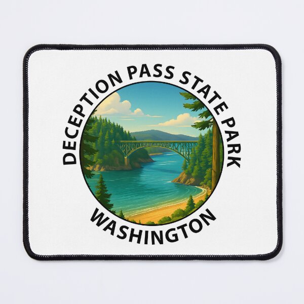 Item preview, Deception Pass State Park Washington – Scenic Travel Poster USA designed and sold by inkNext.