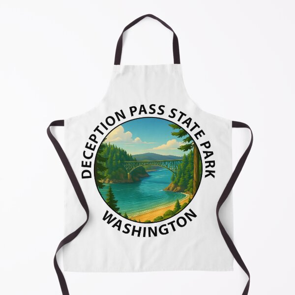 Item preview, Deception Pass State Park Washington – Scenic Travel Poster USA designed and sold by inkNext.
