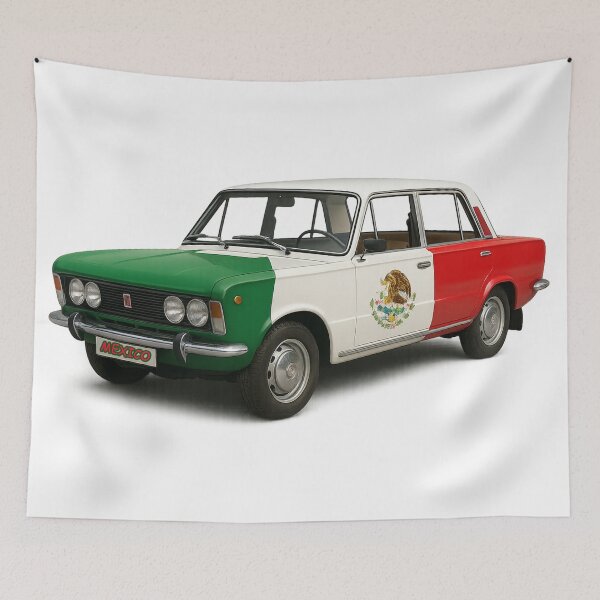 Item preview, Mexican flag car. designed and sold by PabDam.