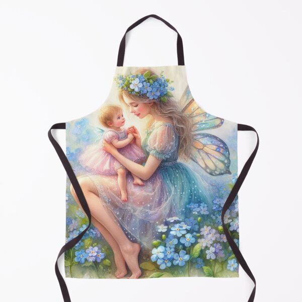 Item preview, Forget-me -not fairy mother and child designed and sold by Faerieglen.