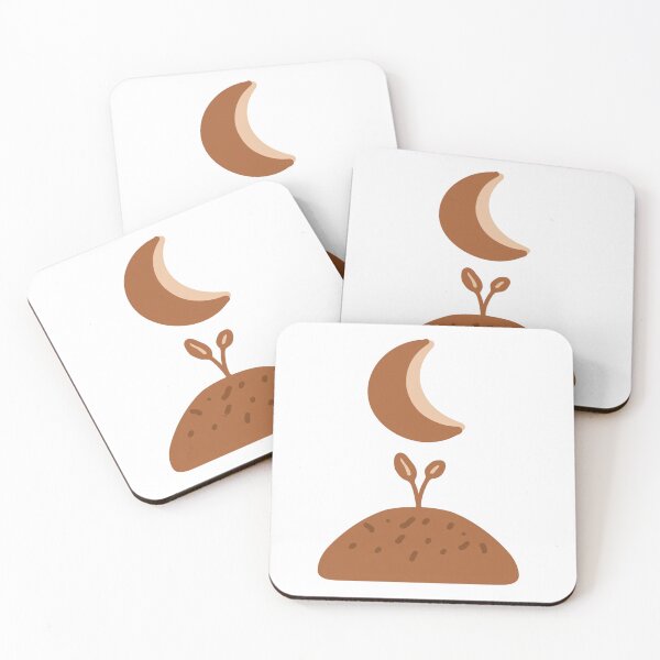 Item preview, Boho Terra Moon Sprout designed and sold by OhMyCotton.