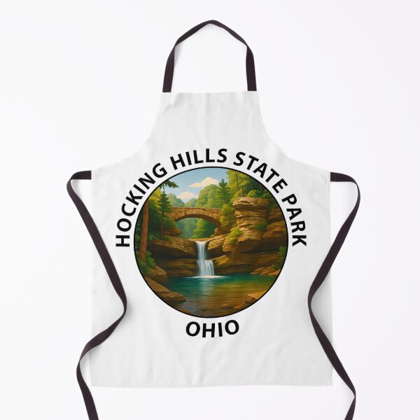 Item preview, Hocking Hills State Park Ohio Waterfalls & Forest Scenic Travel Poster USA designed and sold by inkNext.