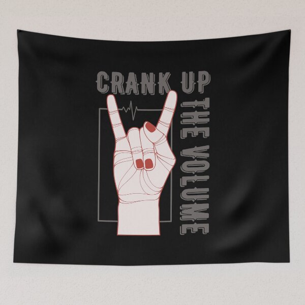 Item preview, Crank Up The Volume | Rock Hand designed and sold by ObsidianDaz.