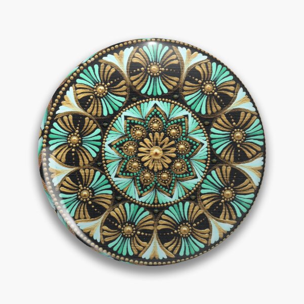 Item preview, Emerald Bloom Chakra Mandala Art designed and sold by www.mojamalamandala.si.