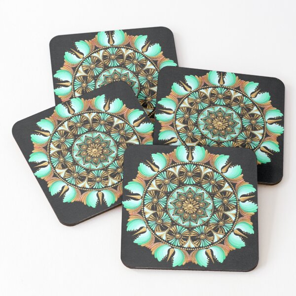 Item preview, Emerald Bloom Chakra Mandala Art designed and sold by www.mojamalamandala.si.