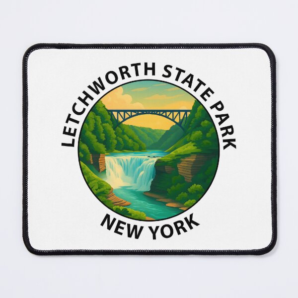 Item preview, Letchworth State Park New York Travel Poster – Scenic Waterfall & Canyon Art USA designed and sold by inkNext.