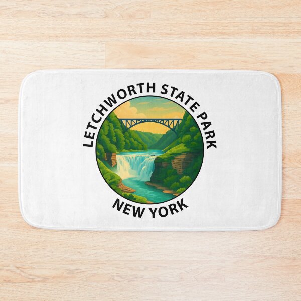 Item preview, Letchworth State Park New York Travel Poster – Scenic Waterfall & Canyon Art USA designed and sold by inkNext.