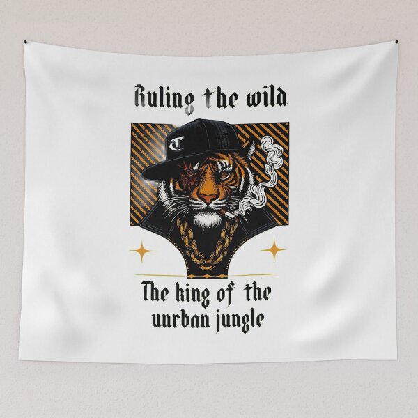 Item preview, Urban Jungle King Tiger Art - Attitude Quotes designed and sold by Vicky021.