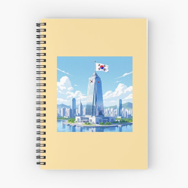 Item preview, 63 Building Seoul with Taegeukgi 3D Sketch,  designed and sold by PaintMeWorld.