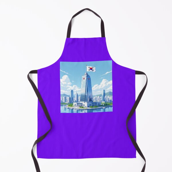 Item preview, 63 Building Seoul with Taegeukgi 3D Sketch, designed and sold by PaintMeWorld.