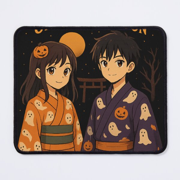 Item preview, Ghostly Kimono Nights – Anime Halloween Spirits designed and sold by Diwakar-Designs.