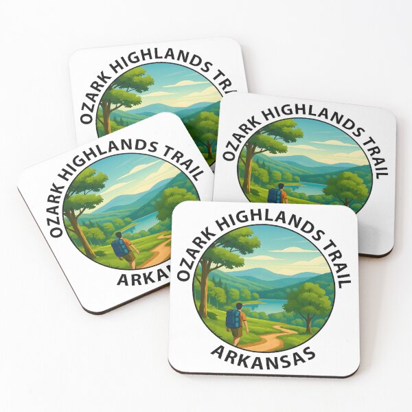 Item preview, Ozark Highlands Trail Arkansas Hiking Poster – Scenic Nature Travel Art USA designed and sold by inkNext.