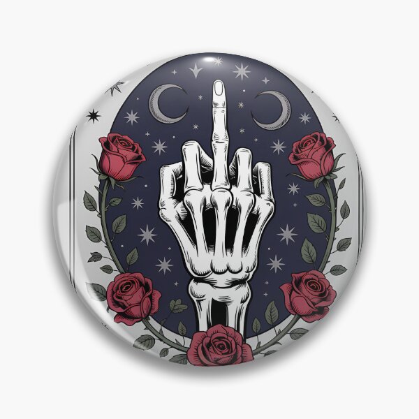 Item preview, Tarot Zero Fucks Skeleton Hand | Dark Humor designed and sold by Charlietule.