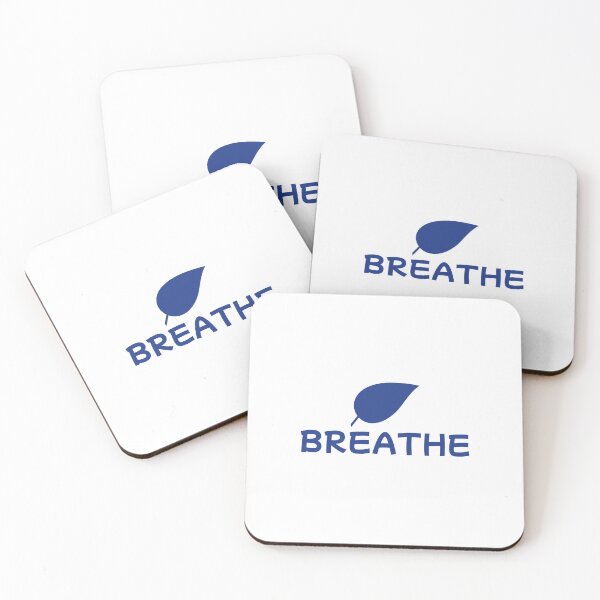 Item preview, BREATHE – Deep Blue Wellness Leaf designed and sold by CVDesignHub.