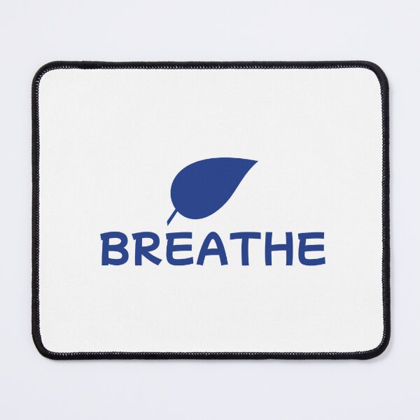Item preview, BREATHE – Deep Blue Wellness Leaf designed and sold by CVDesignHub.