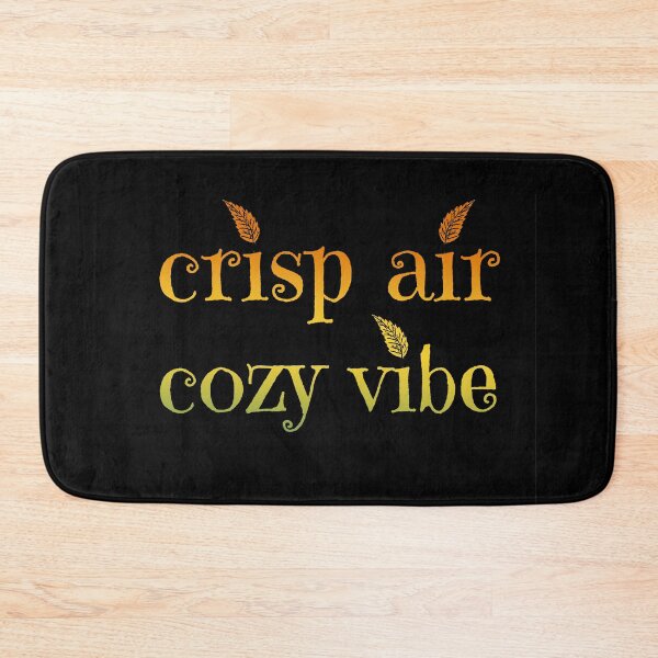 Item preview, Crisp air, cozy Vibe. Autumn style with falling leaves. #fallfreshness designed and sold by InkMarks.