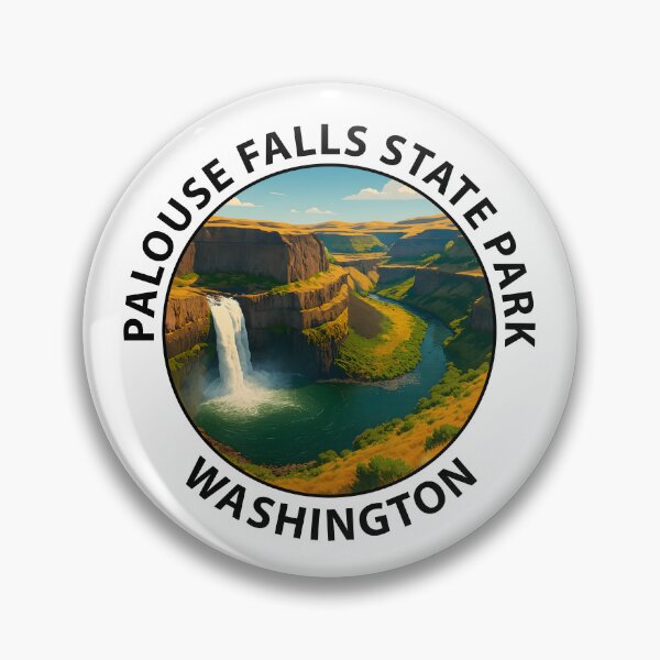 Item preview, Palouse Falls State Park Washington – Scenic Waterfall Travel Poster USA designed and sold by inkNext.