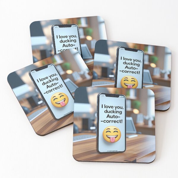 Item preview, Ducking Autocorrect Fail - Funny Phone Typing Humor designed and sold by SababaShop.