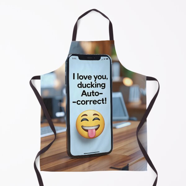 Item preview, Ducking Autocorrect Fail - Funny Phone Typing Humor designed and sold by SababaShop.
