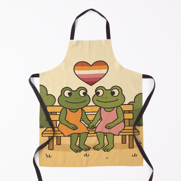 Item preview, Queer Lesbian Frogs – Cute Pride Illustration designed and sold by SapphicStore.