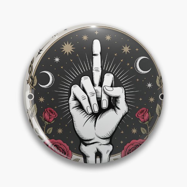 Item preview, Tarot Zero Fucks Hand | Gothic Sarcasm designed and sold by Charlietule.