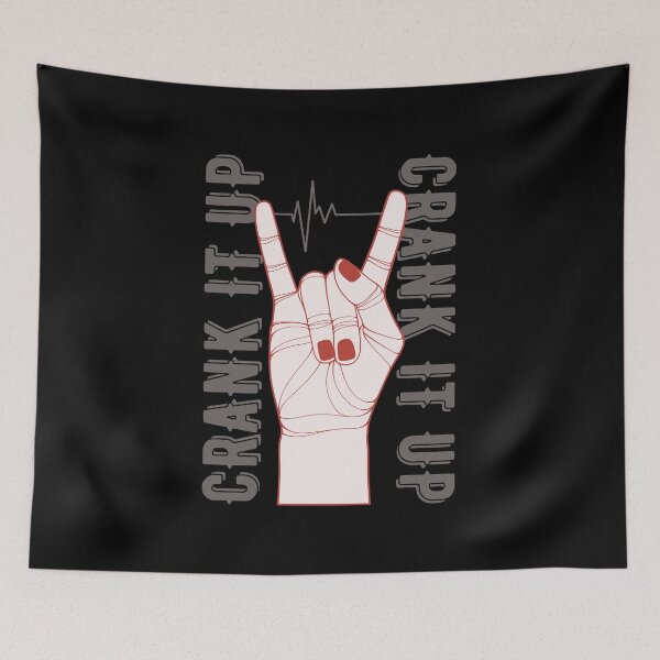 Item preview, Crank Up The Volume | Rock Hand designed and sold by ObsidianDaz.