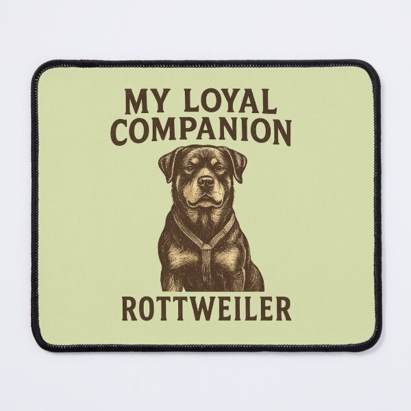 Item preview, Canicross – My Loyal Companion Rottweiler Vintage Dog Design designed and sold by Meandmyshop.