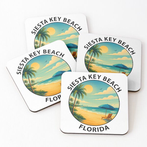 Item preview, Siesta Key Beach Florida Sunset – Tropical Coastal Travel Poster USA designed and sold by inkNext.