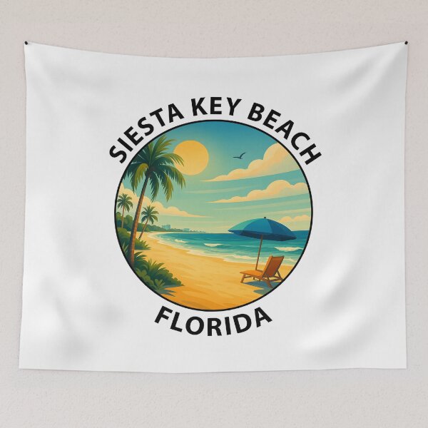 Item preview, Siesta Key Beach Florida Sunset – Tropical Coastal Travel Poster USA designed and sold by inkNext.