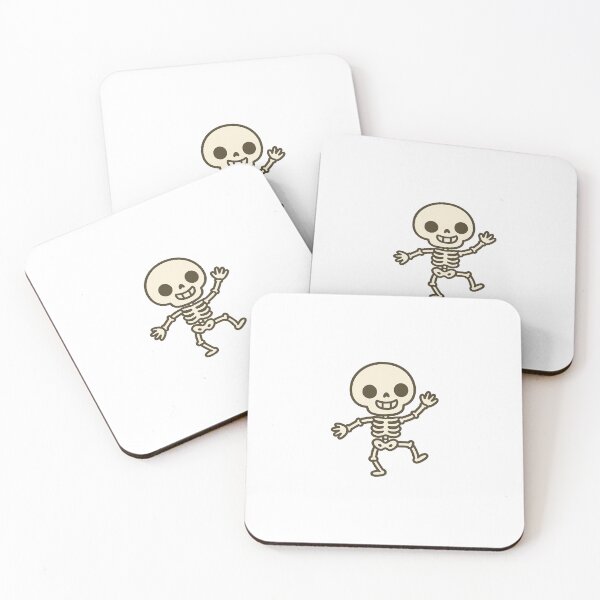 Aperçu de l'œuvre Dancing Skeleton – Cute Kawaii Halloween Design créée et vendue par Meow-WoofDesign.