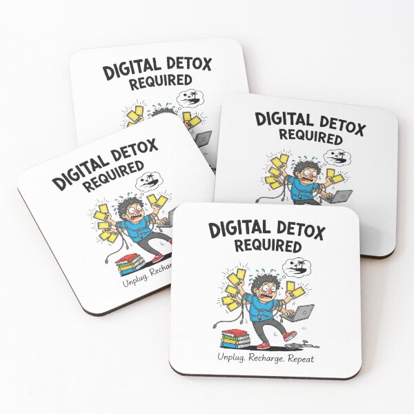 Item preview, Digital detox required, Unplug Recharge Repeat designed and sold by snapacrab.