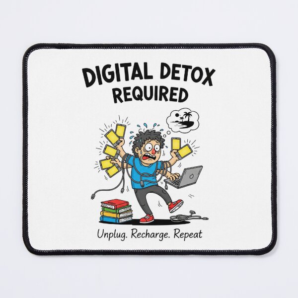 Item preview, Digital detox required, Unplug Recharge Repeat designed and sold by snapacrab.