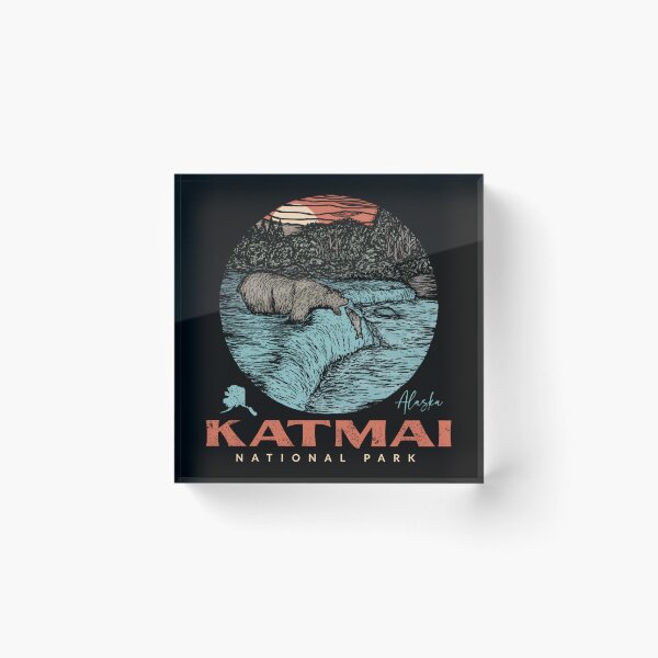 Item preview, Katmai National Park Vintage Bear Fishing Outfit Adventure designed and sold by tedroyegelsd.